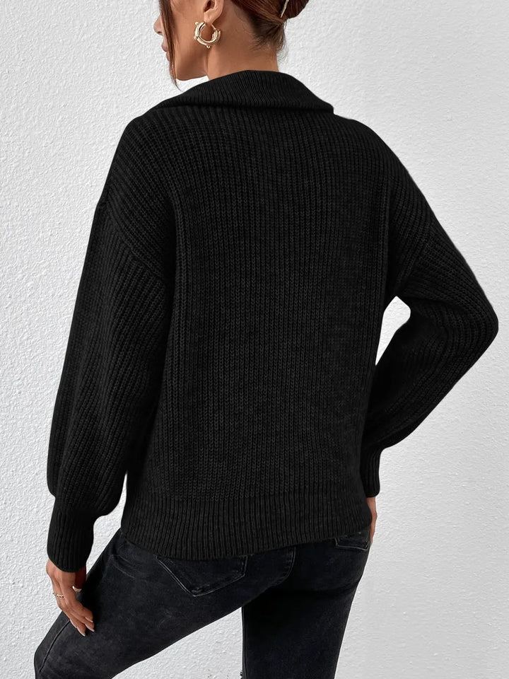 Mirella Half-Zip Relaxed Sweater