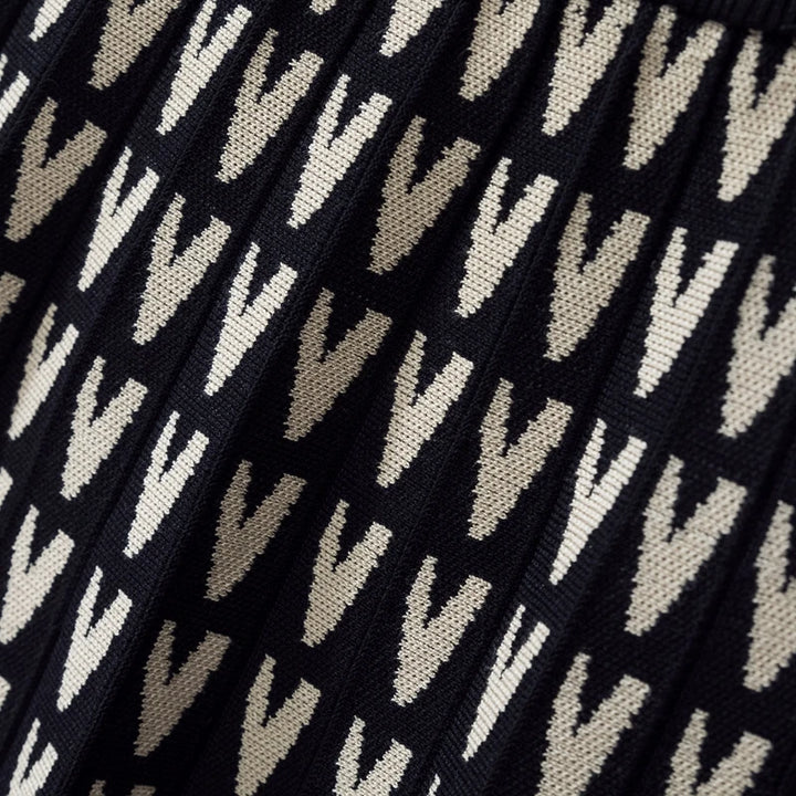 Lettera™ Jacquard Knit Midi Skirt