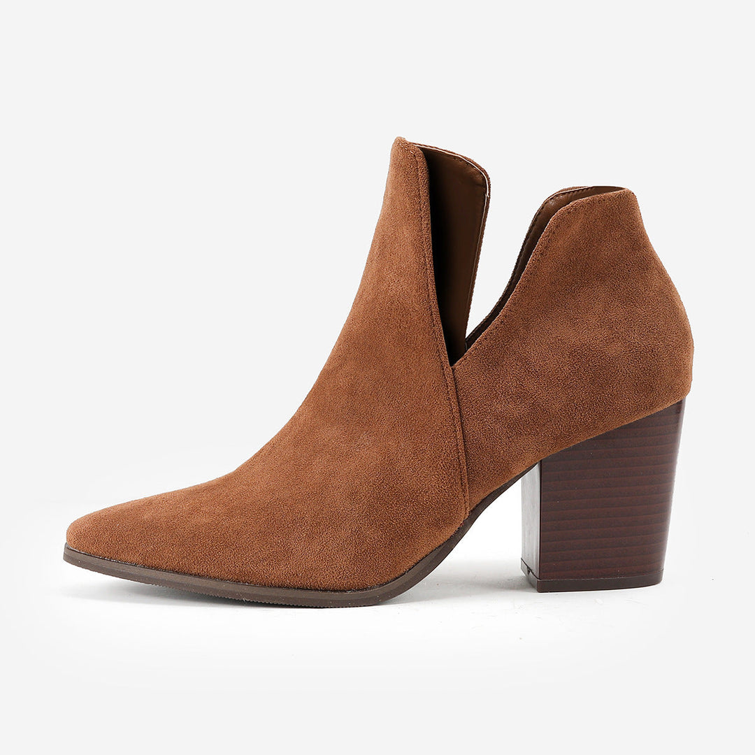 Serava Suede Block Heel Boots