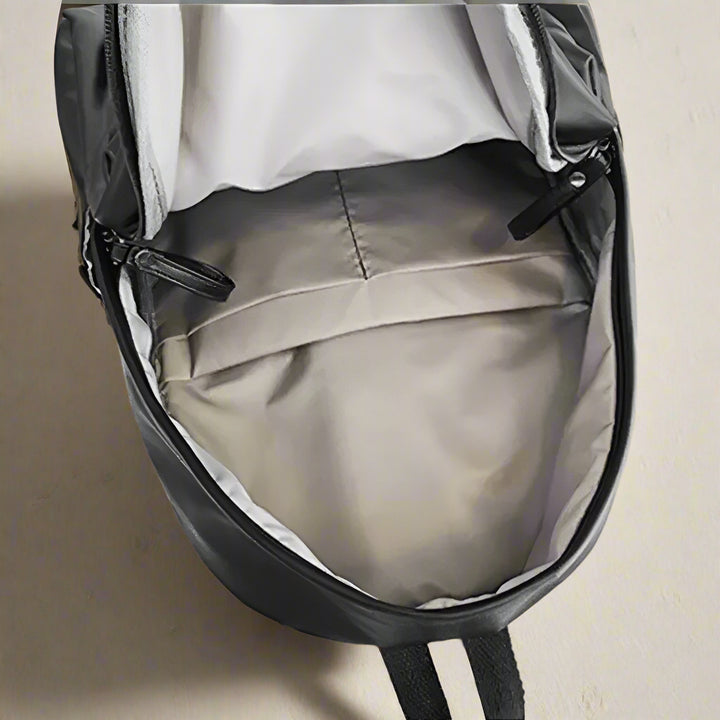 Ashen™ PU Leather Zip Backpack