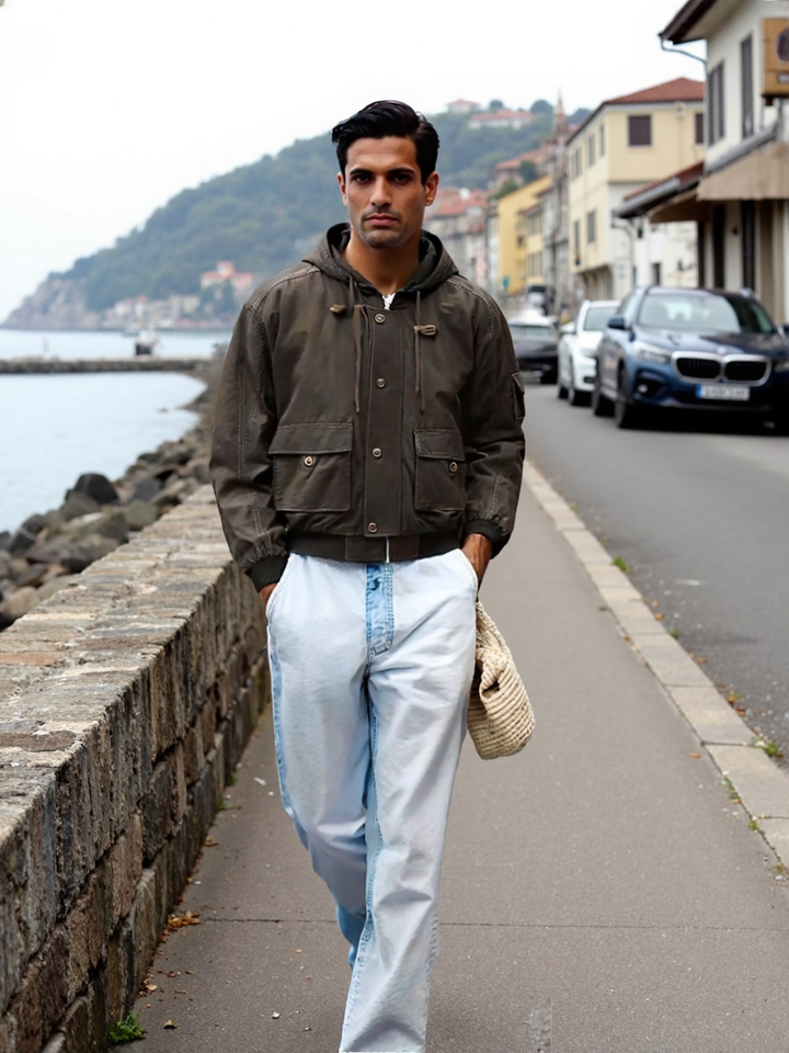 Lyverra™ Vintage Multi-Pocket Lyocell Coat