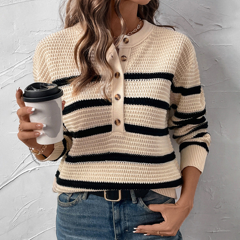 Eralyn Striped Knit Top
