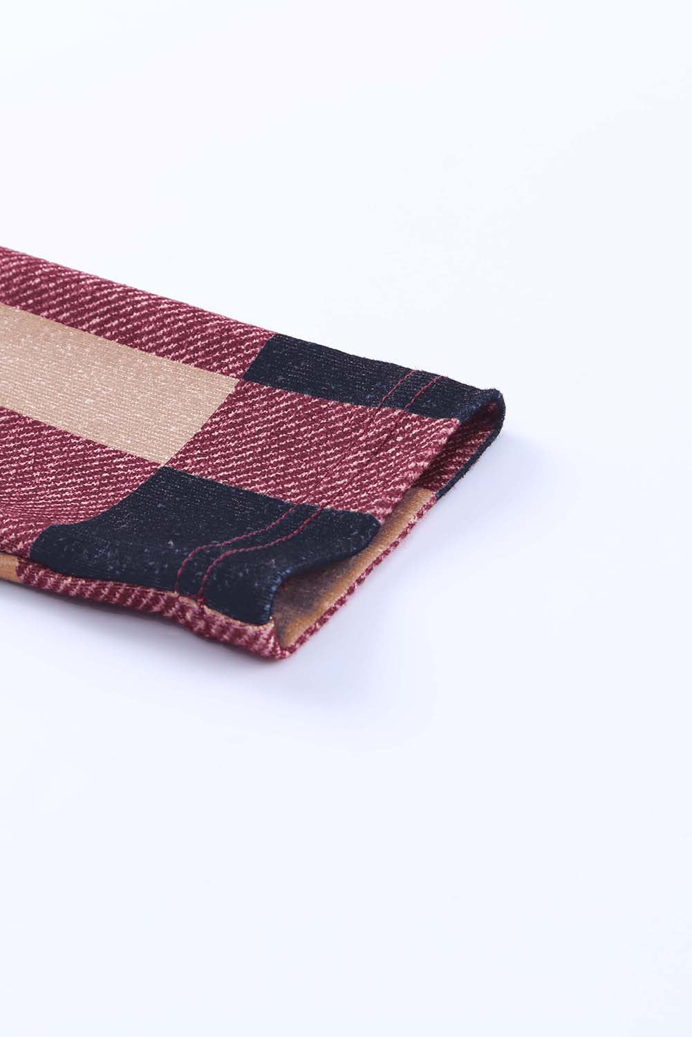 Marvane™ Draped Plaid Cardigan