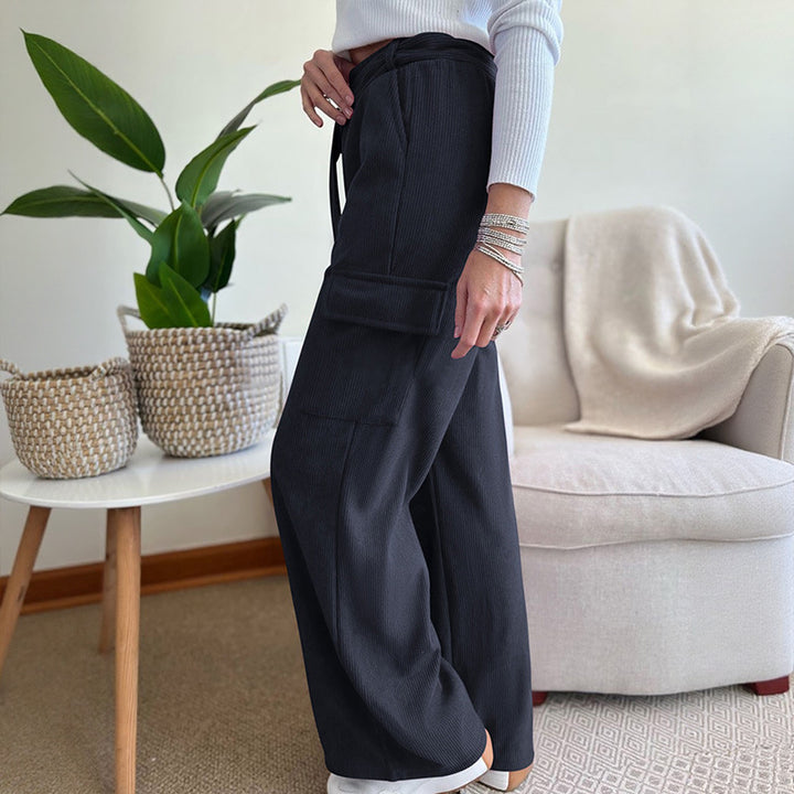 Lunara Fold-Pleat Pants