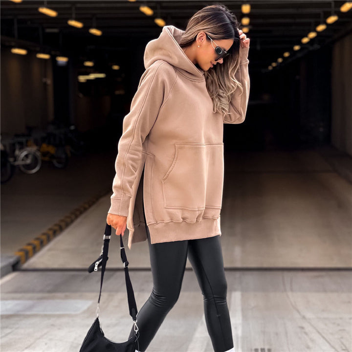 Althea Slit Hem Hoodie