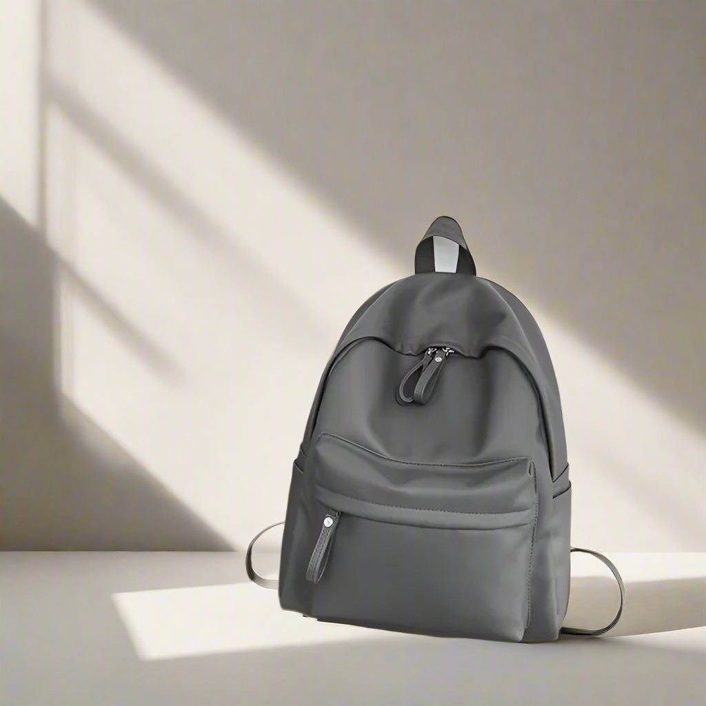 Ashen™ PU Leather Zip Backpack