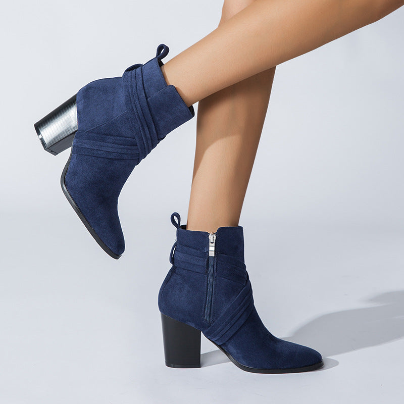 Sorelle Suede Heeled Boots
