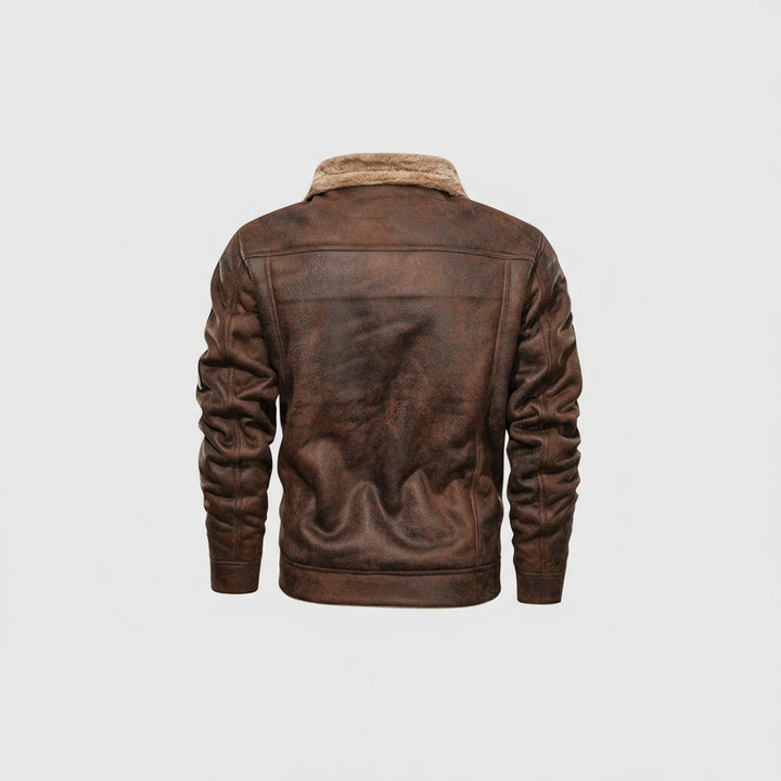 Ravvorn™ Men’s Fleece Leather Jacket