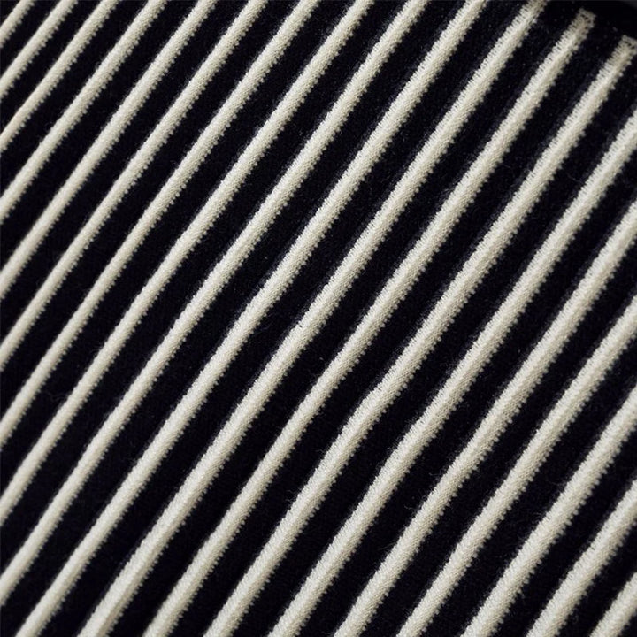 Serenya™ Striped Knitted Midi Skirt