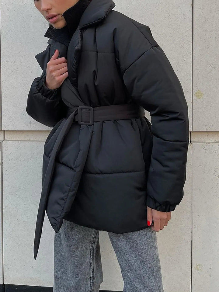 Veluna™ Belted Puffer Coat