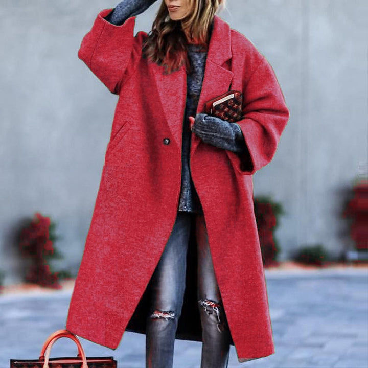 Eldra™ Women’s Long Woolen Coat