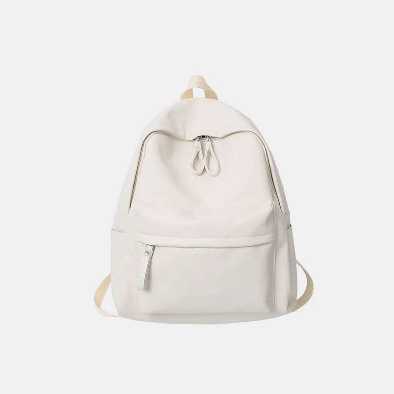 Ashen™ PU Leather Zip Backpack
