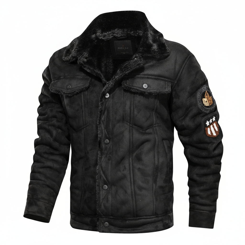 Ravvorn™ Men’s Fleece Leather Jacket