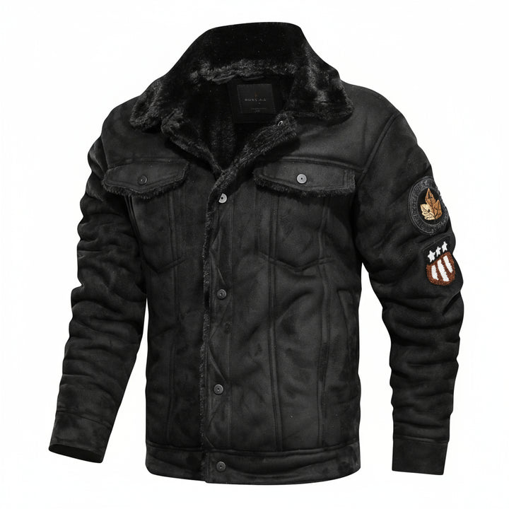 Ravvorn™ Men’s Fleece Leather Jacket