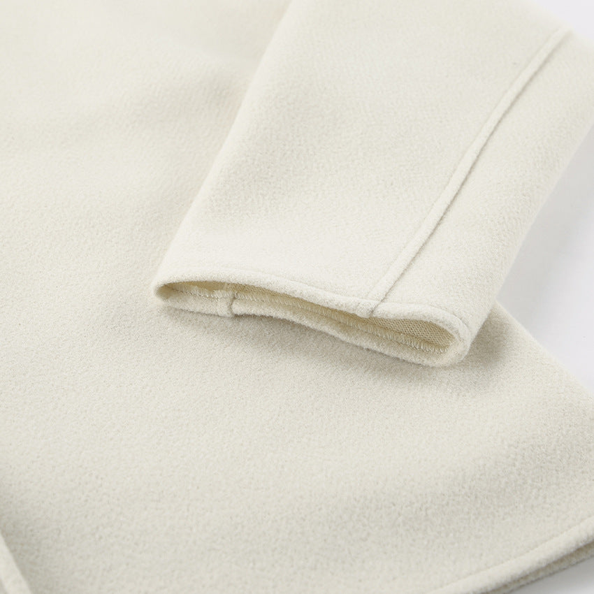 Aurelin™ V-Neck Woolen Short Jacket