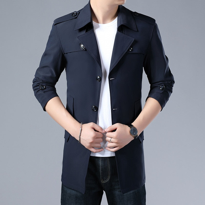Aelivor™ Men’s Trench Coat