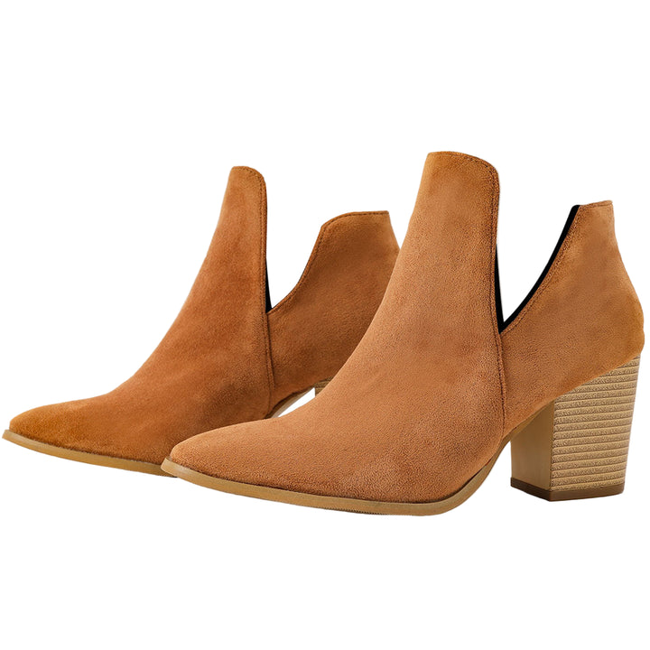 Serava Suede Block Heel Boots