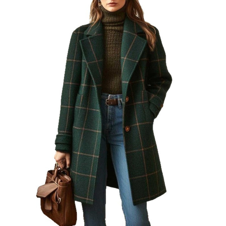 Arvenne Plaid Longline Coat