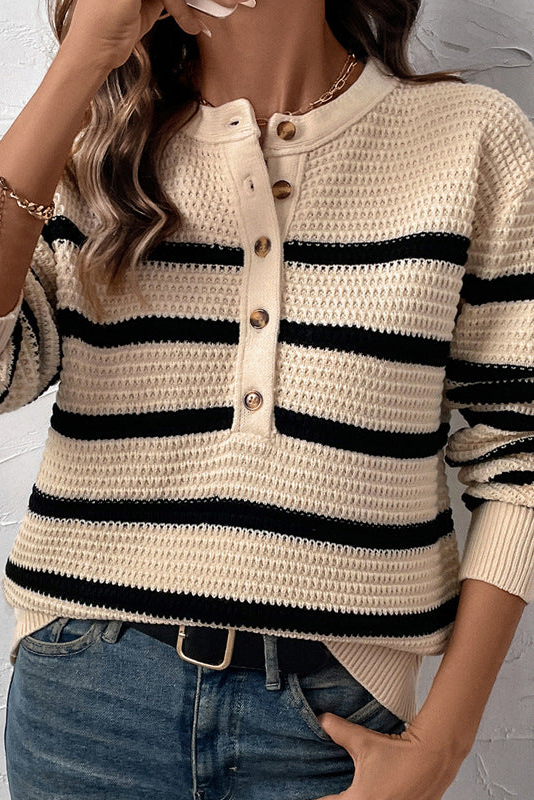 Eralyn Striped Knit Top