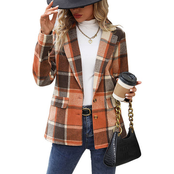 Lunvera™ Plaid Vintage Blazer
