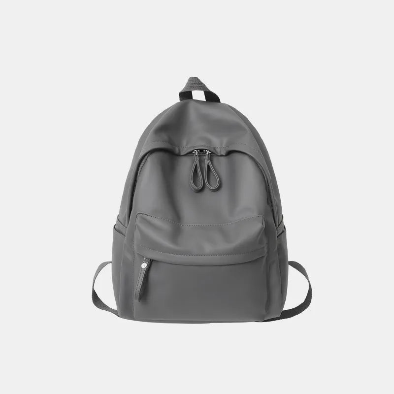 Ashen™ PU Leather Zip Backpack
