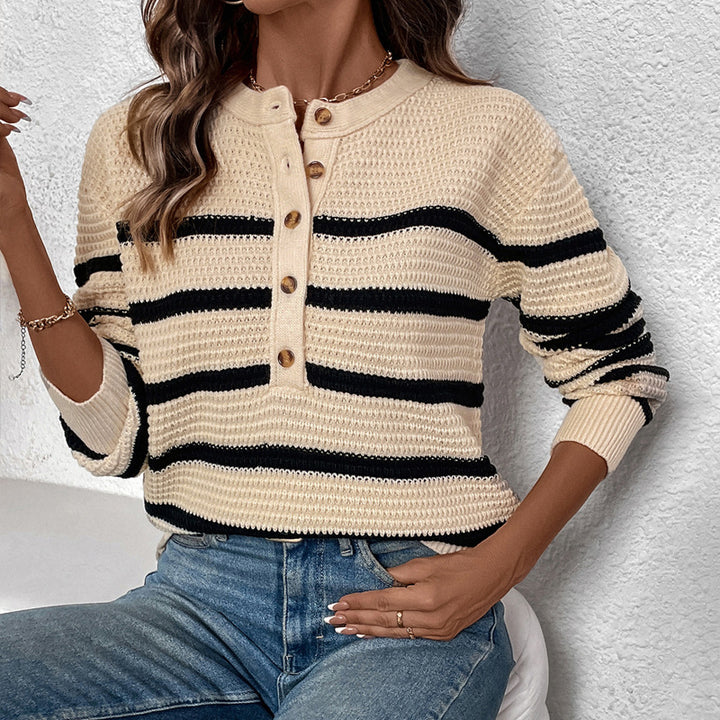 Eralyn Striped Knit Top