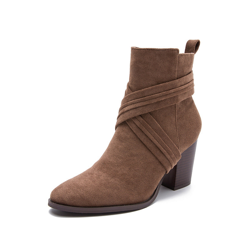 Sorelle Suede Heeled Boots