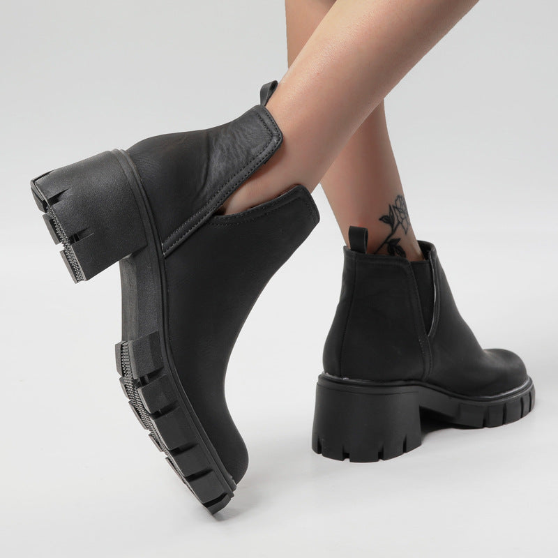 Ravencourt™ Chunky Heel Chelsea Boots