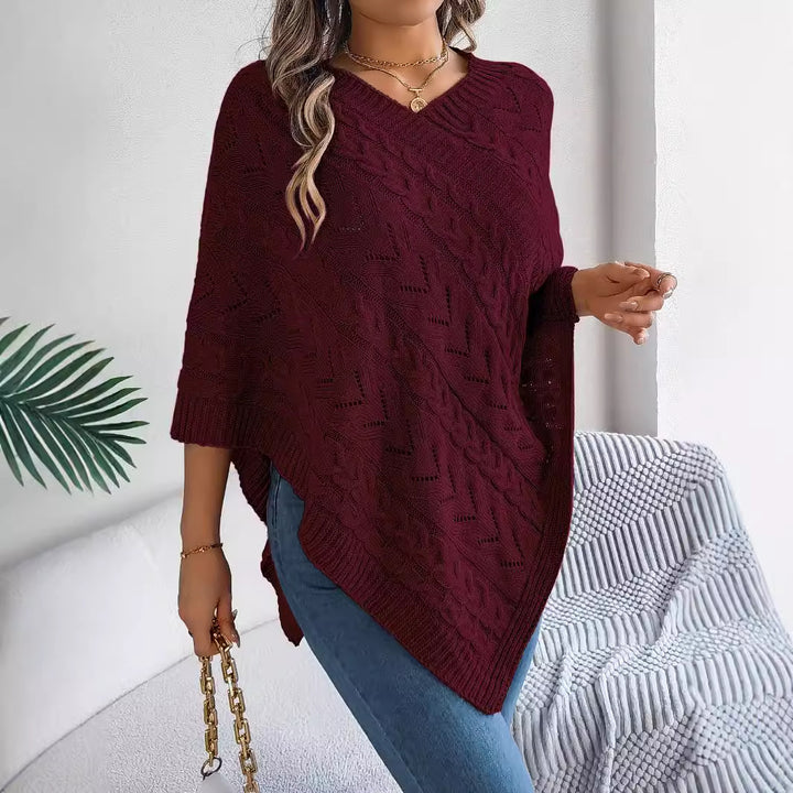 Seralyn Knit Cape Sweater
