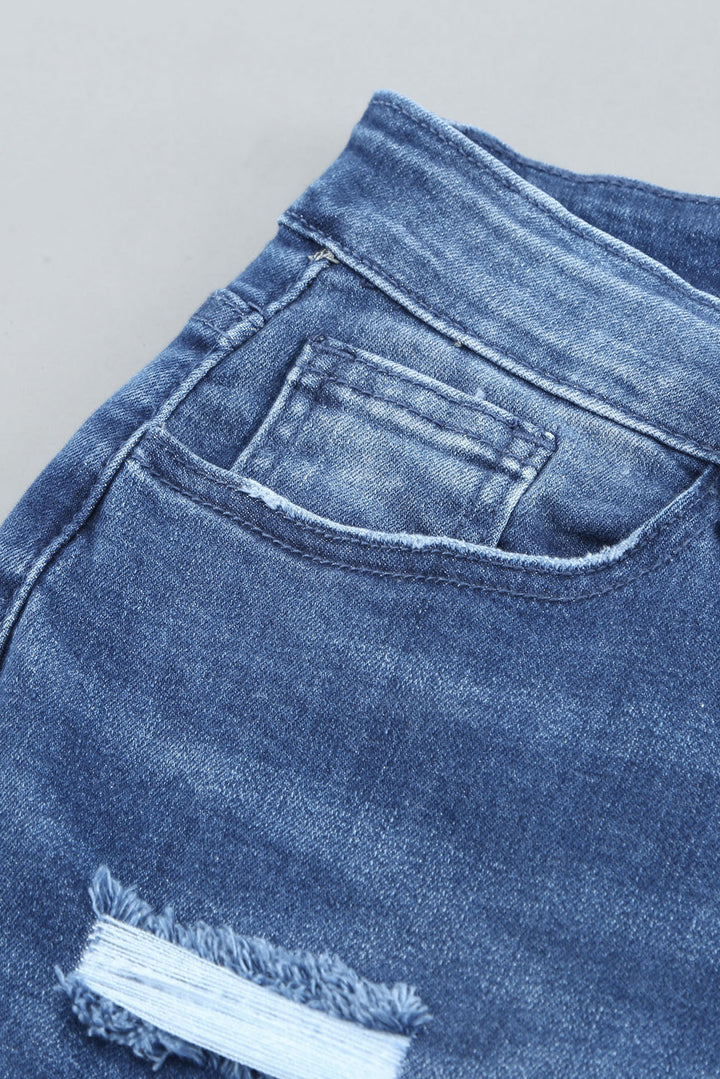 Vyretta Distressed Straight Denim