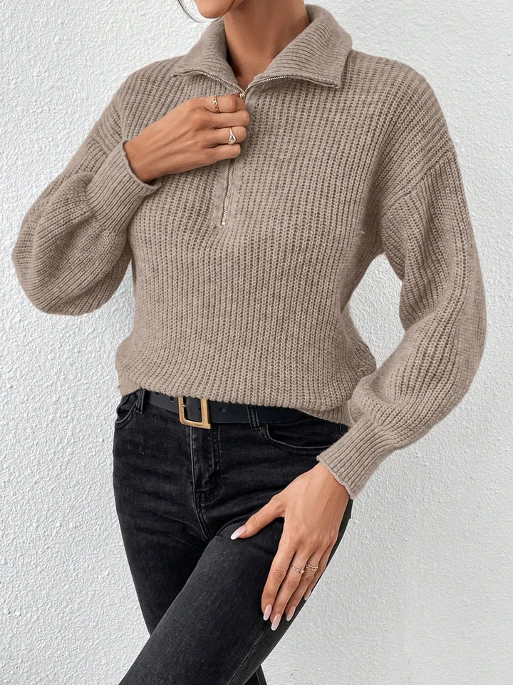 Mirella Half-Zip Relaxed Sweater