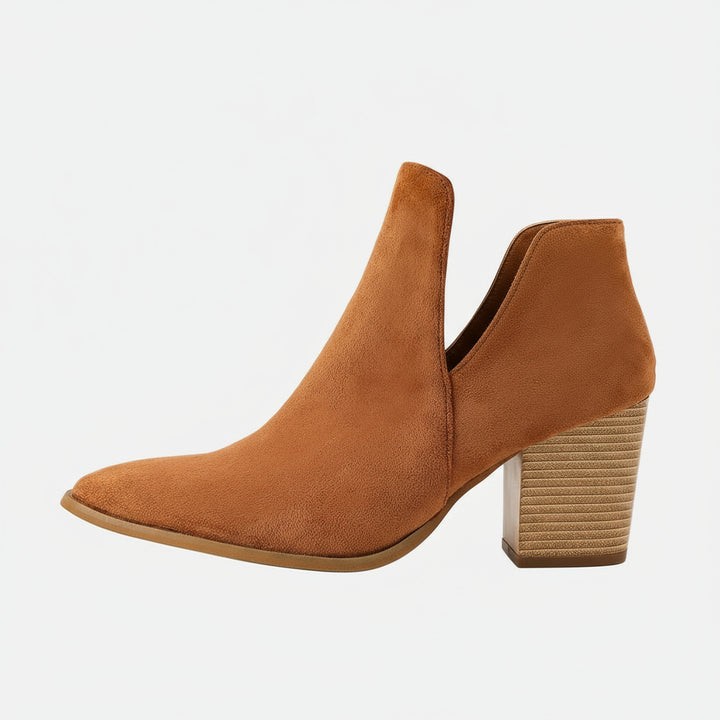 Serava Suede Block Heel Boots