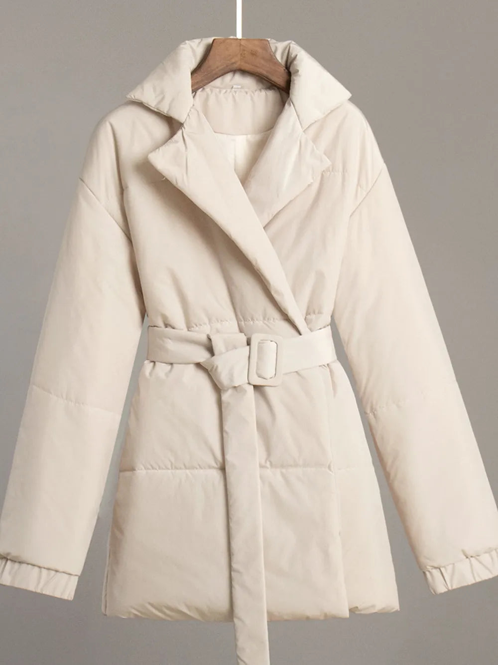 Veluna™ Belted Puffer Coat