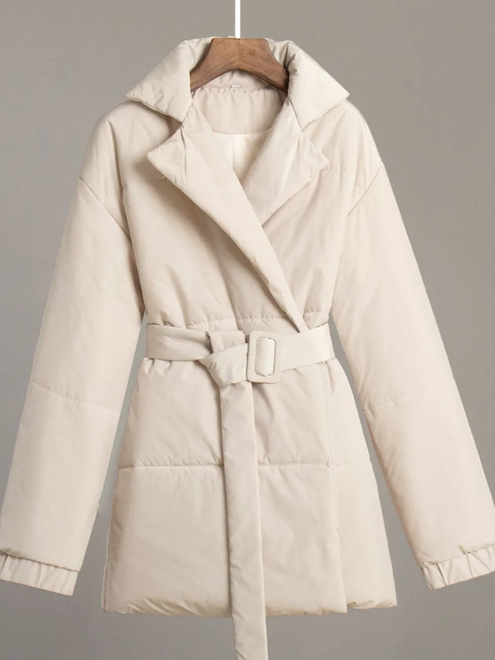 Veluna™ Belted Puffer Coat