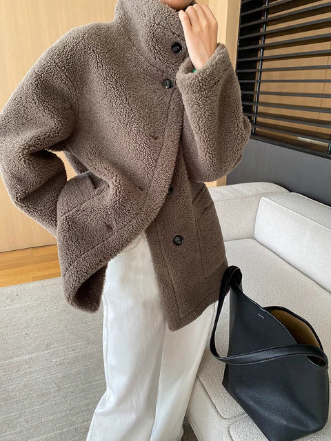 Elvaya™  Lamb Wool Silhouette Jacket