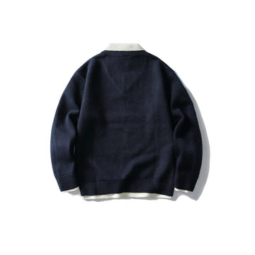 Davor Men’s Mock-Layer Sweater