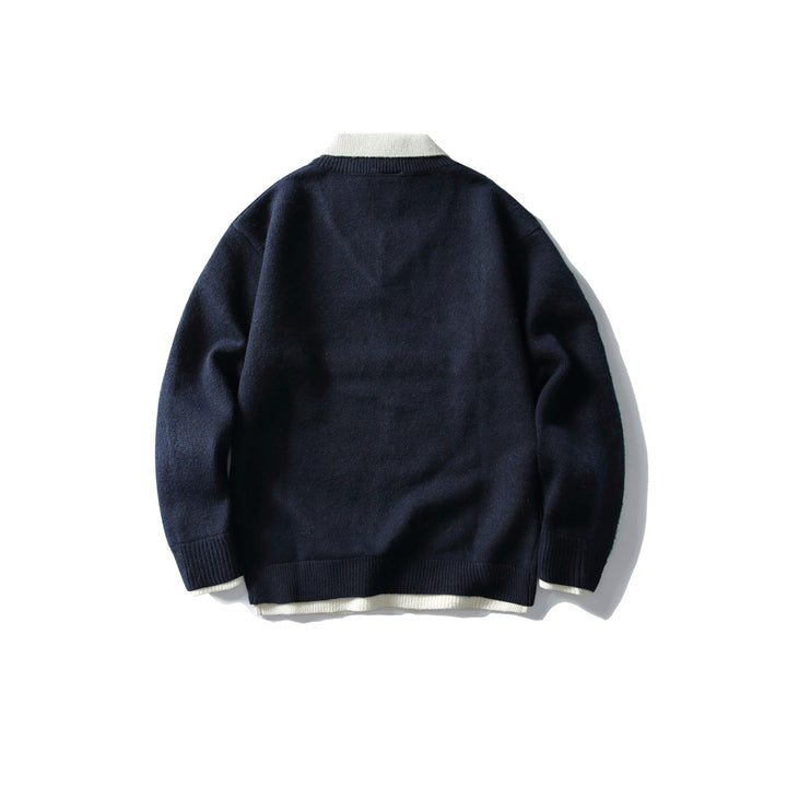 Davor Men’s Mock-Layer Sweater