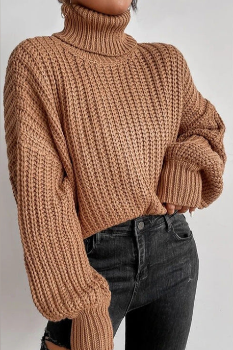 Chainra™ Knitted Turtleneck Sweater