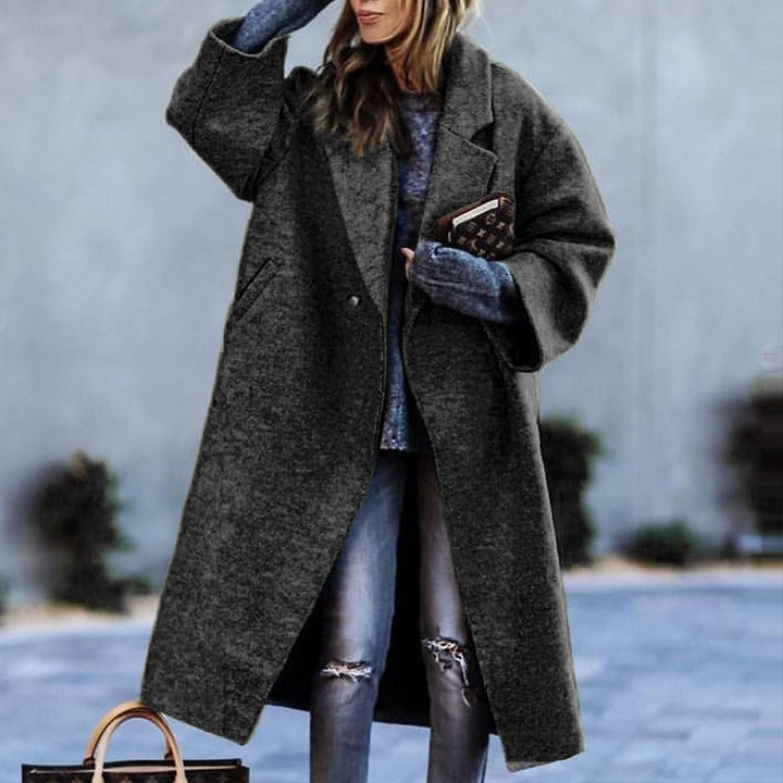 Eldra™ Women’s Long Woolen Coat