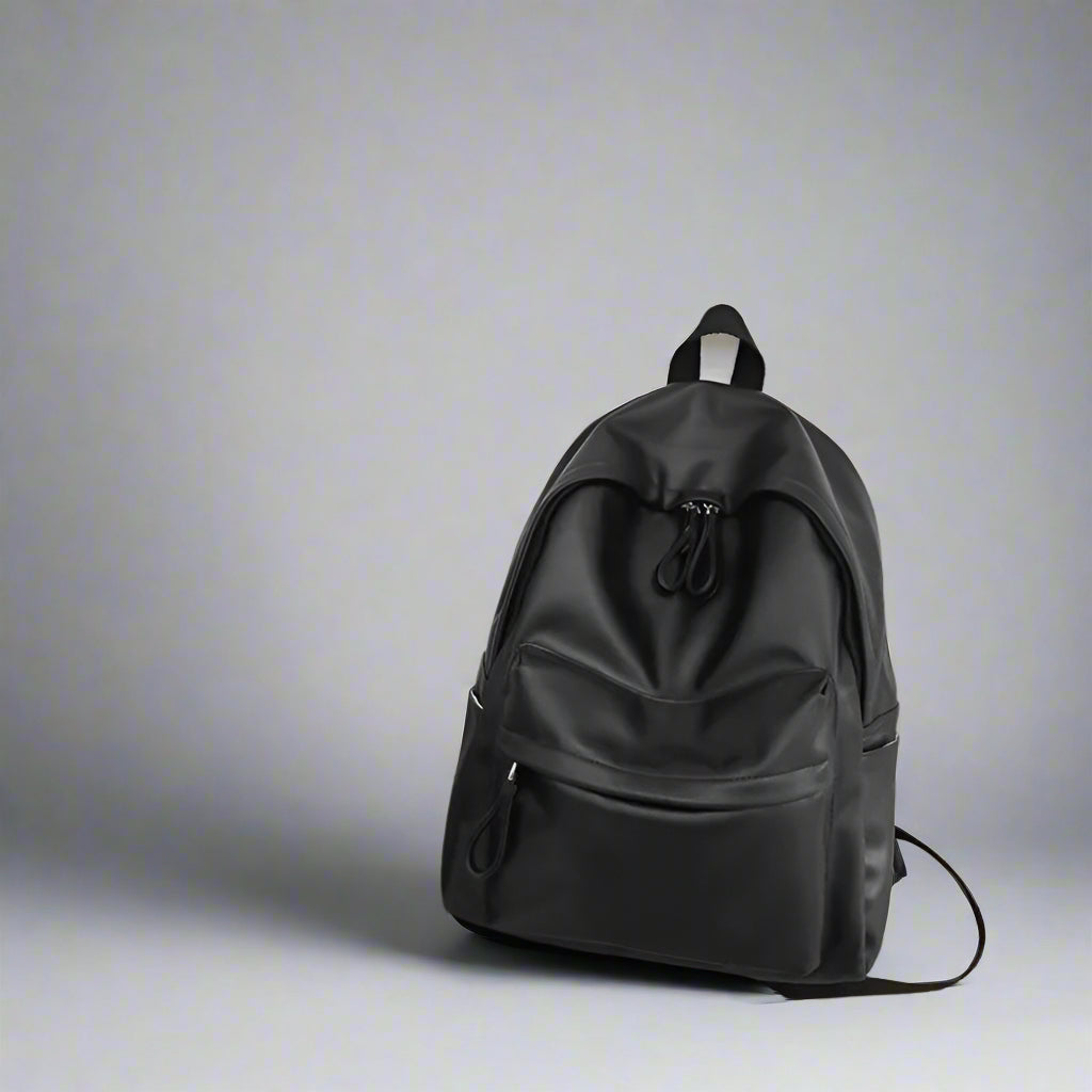 Ashen™ PU Leather Zip Backpack
