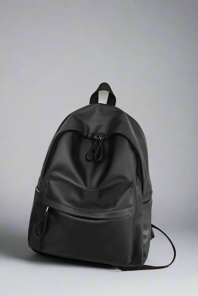 Ashen™ PU Leather Zip Backpack