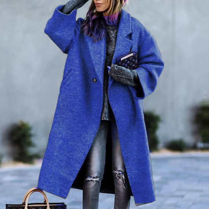 Eldra™ Women’s Long Woolen Coat