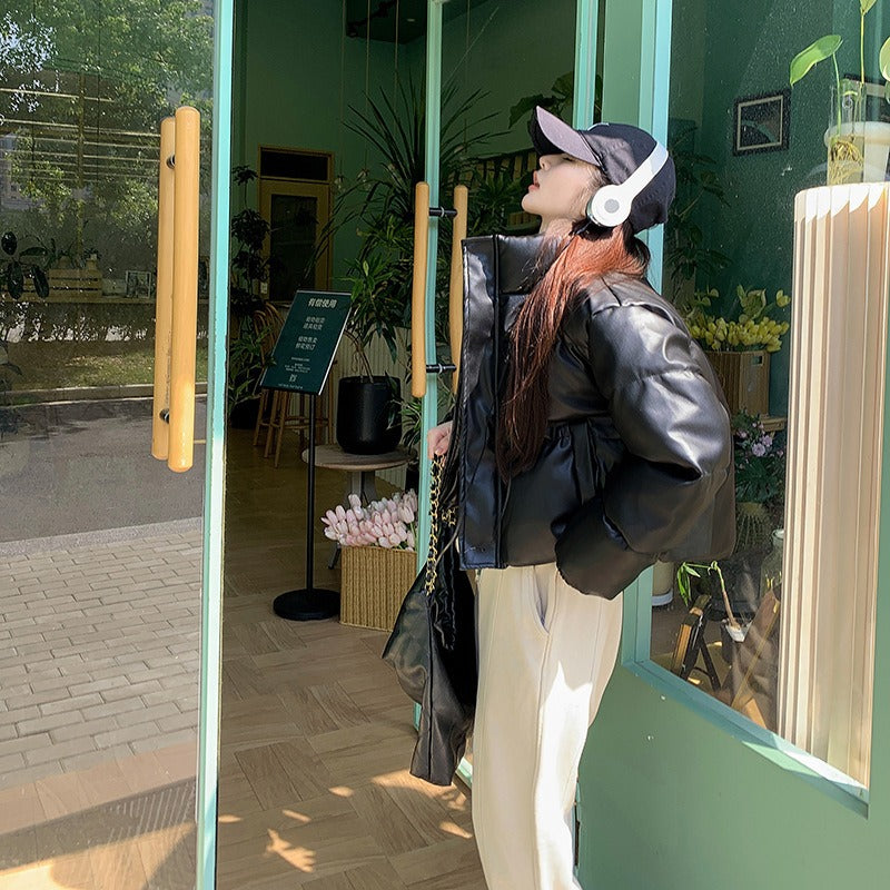 Calvera™ Quilted PU Parka Jacket