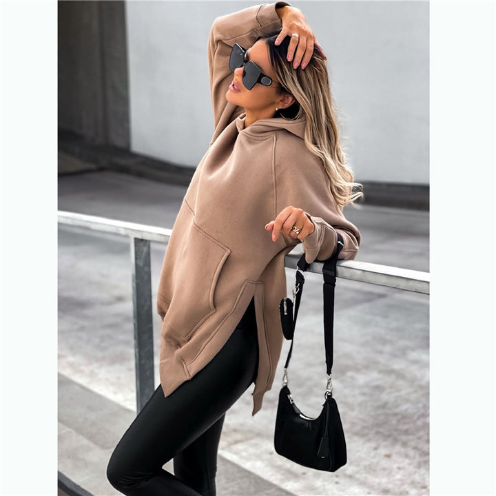 Althea Slit Hem Hoodie