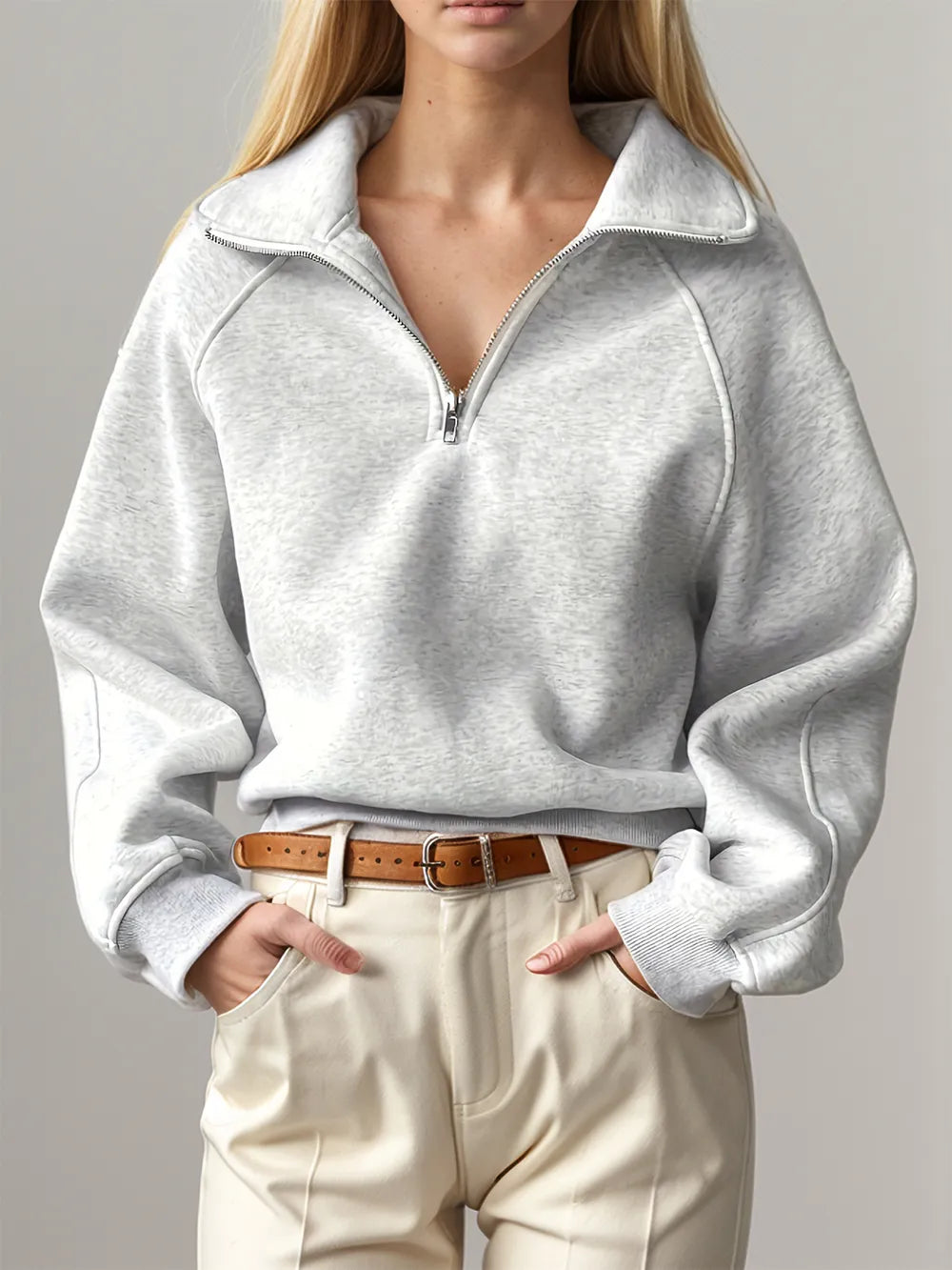 Aerie Luxe Half-Zip Pullover