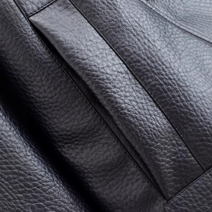 Véloir Stand Collar PU Jacket