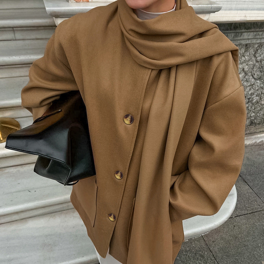 Serenna Drape Trench Coat