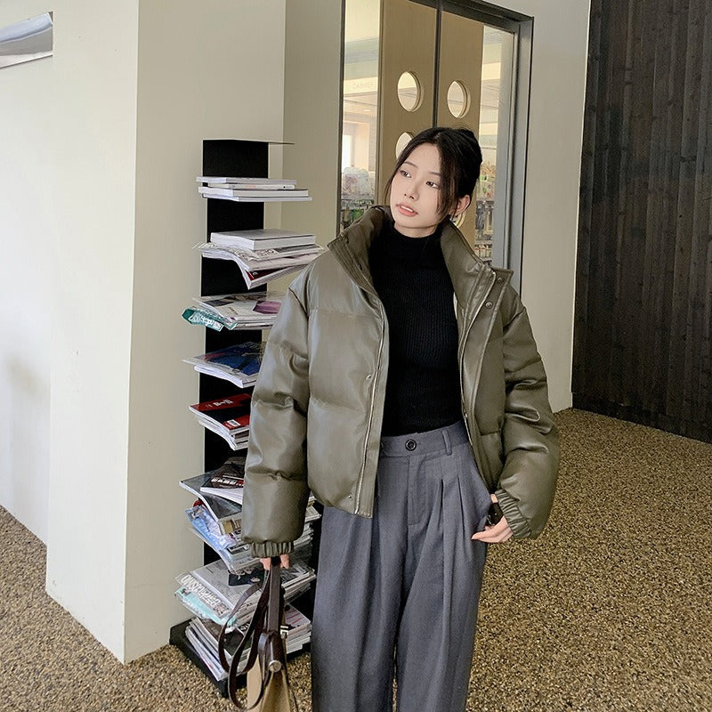 Calvera™ Quilted PU Parka Jacket