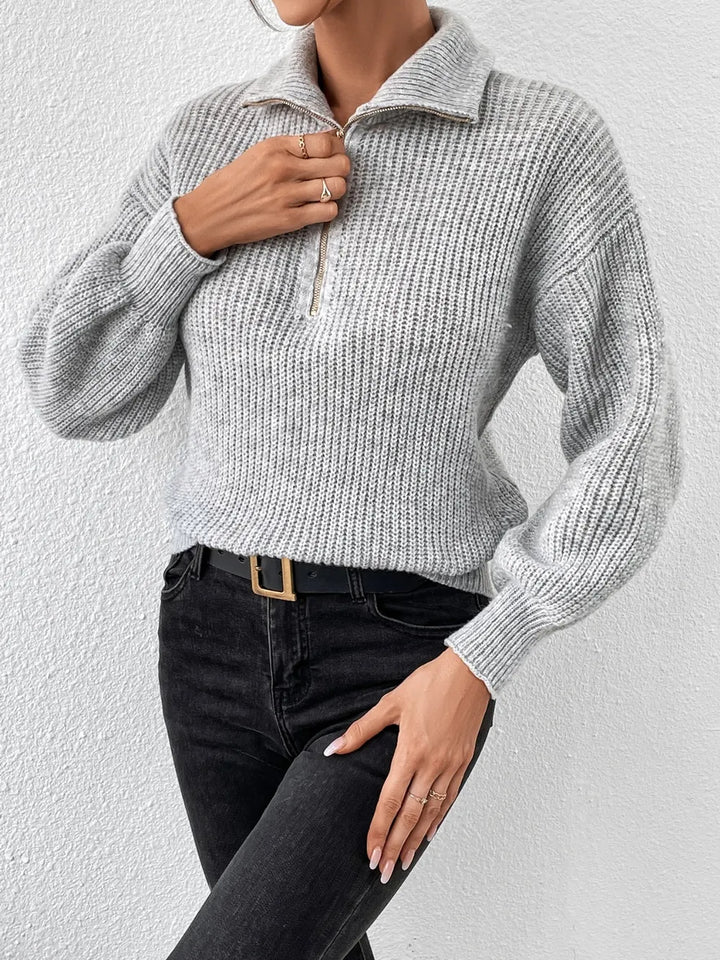 Mirella Half-Zip Relaxed Sweater