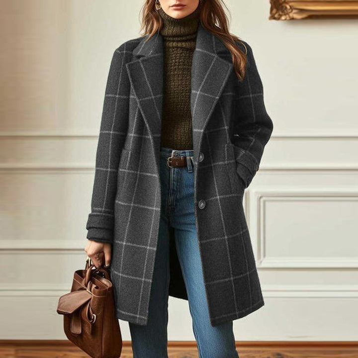 Arvenne Plaid Longline Coat